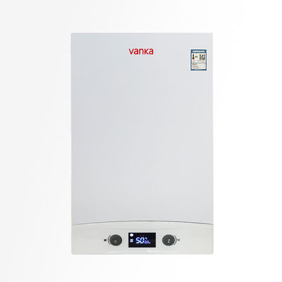 Toz kaplama 35kg Duvar üzerine monte edilmiş gaz kombinasyon kazanı termostat CE sertifikası