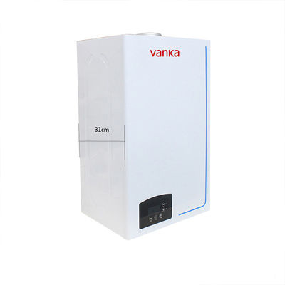 30kw su ısıtma kazanı duvar üzerine monte edilmiş propan gazı kombinasyon kazanı radyatörle