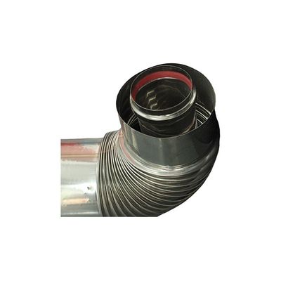 Duvara monte edilmiş gaz kazanı duman borusu Yüksek kaliteli paslanmaz çelik egzoz borusu