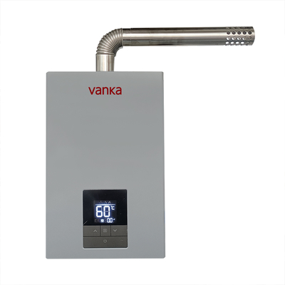 16L Tankless Sabit Sıcaklıkta Gazlı Su Isıtıcı Kolay Kurulum Boru Bükme Tasarımı Yok