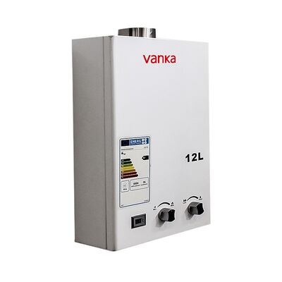 Dijital sıcaklık ayarlanabilir zorlu egzoz gazı su ısıtıcısı Yüksek verimlilik 12L'den 24L'e kadar Kapasite Ev otel ve ticari kullanım için