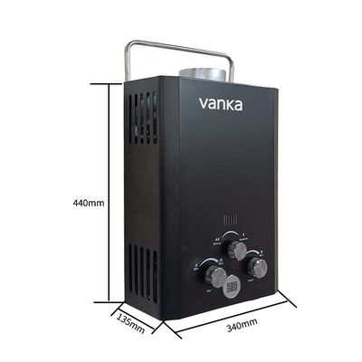 Paslanmaz çelik 12KW duman gazı su ısıtıcısı Modern stil Duş Ev Otel Daire Ve Ticari kullanım