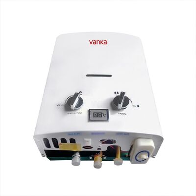 6L Taşınabilir Dış Mekan Doğal Gazlı Su Isıtıcı, Çift Düğmeli Direkt Havalandırmalı