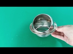 Paslanmaz çelik yuvarlak duvar havalandırma ızgara kapağı yağmur geçirmez rüzgar geçirmez egzoz havalandırma